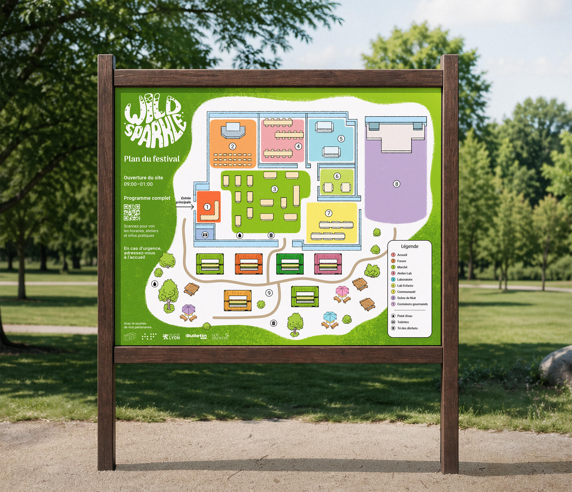 A more information-rich poster format designed for close-distance reading.