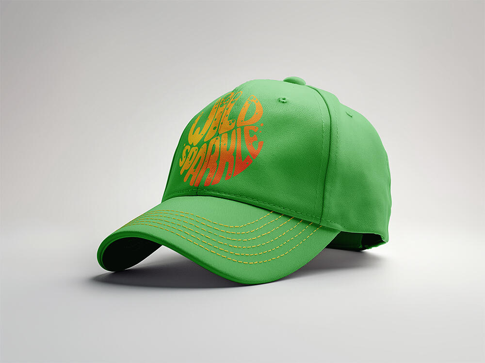 Simple merchandise application using the primary logomark.